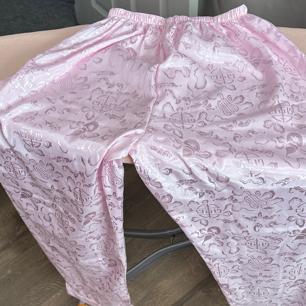 Pink Satin Lounge Pants - Women's Sleepwear
